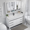北欧智能落地浴室柜，组合简约现代卫生间镜柜卫浴，洗手盆柜智能镜柜