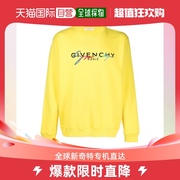 香港直邮givenchy纪梵希男士，黄色棉质卫衣bmj03c30af-737
