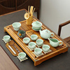 全自动一体实木茶盘茶台家用整套茶具套装紫砂，功夫喝茶客厅泡茶壶