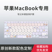 适用macbook键盘膜pro14寸16键盘，贴air13.3苹果电脑13.6笔记本m3macpro键盘，保护膜air15.3寸pro13寸2020款m1