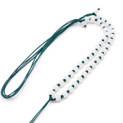 翡翠diy配件白玻璃珠套装珠子珠链 玉器琉璃挂饰和田玉吊坠挂链