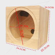 汽车音响实木箱低音炮箱，8寸10寸12寸喇叭空箱体改装喇叭音箱家用