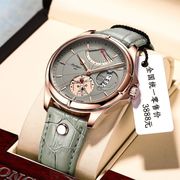 瑞士品牌夜光防水全自动非机械男士手表学生韩版潮流皮带石英腕表