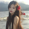 新年红色花朵发饰玫瑰发夹女侧边刘海夹海边拍照头花法式复古发卡