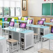 学校培训机房电脑桌讲台微机室培训室，学生单双人(单双人)办公电脑桌考试桌