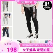 国内美国abercrombie*fitchaf男抓绒束脚卫裤修身裤