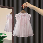 女童旗袍洋装夏装p2023洋派儿童民国风薄款改良裙子宝宝
