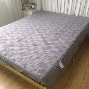 纯棉斜纹防尘床笠夹棉床褥两用款，床垫棕垫保护套15m18床可水洗