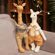 长颈鹿毛绒玩具可爱小鹿，布娃娃玩偶女孩睡觉大号，抱枕儿童安抚公仔