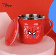 迪士尼 儿童牛奶杯家用幼儿宝宝蜘蛛侠喝水杯子316不锈钢防摔口杯