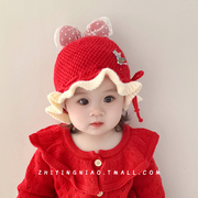 宝宝帽子冬款针织帽可爱超萌护耳，帽冬款婴幼儿男女宝宝保暖毛线帽
