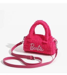 女芭比包包barbie包国潮圆筒枕头包小众枕头包单肩斜挎手提包