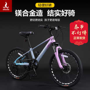 上海凤凰儿童车山地自行车镁合金，学生男女同学，轻便小孩变速单车