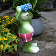创意青蛙太阳能电子夜灯花园庭院户外落地装饰品摆件园艺杂货