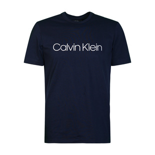 CALVIN KLEIN卡尔文克莱恩CK男士小字母LOGO半袖圆领短袖T恤