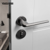 亚固北欧风格卧室门锁室内现代房门锁简约分体静音磁吸家用门锁