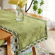 棉线编织厚实耐用，18种颜色可选桌旗盖布