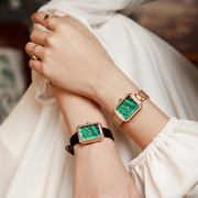 法国OBLVLO巴黎同款经典小绿表时尚方形手表复古腕表七夕礼物