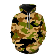 3D camouflage loose long sleeved hoodie 3D迷彩宽松长袖连帽衫
