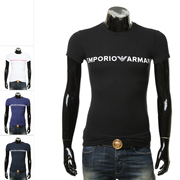 Armani/阿玛尼EA 男士简约鹰标修身弹力短袖圆领T恤111035 2R516
