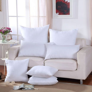 沙发靠垫枕芯十字绣抱枕单人，方枕颈枕枕芯靠枕芯子(可水洗)