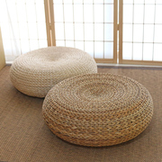 草编蒲团坐垫地板日式加厚圆形，茶道藤编榻榻米垫瑜伽打坐禅修坐墩