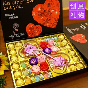 德芙巧克力礼盒装创意实用表白送男女朋友闺蜜三八情人节生日礼物