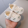 婴儿鞋软底步前鞋春秋季0-1岁女宝宝公主鞋，纯棉布鞋6个月护脚防掉