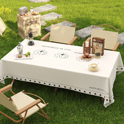 户外露营桌布室外野餐垫防水防油免洗餐桌垫长方形小羊皮茶几台布