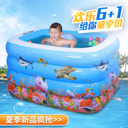 婴儿游泳池 宝宝幼儿充气圆形儿童戏水池加厚保温家庭小孩海洋球