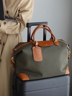 日本stelu短途出差旅行包，女时尚大容量手提行李包韩版健身包