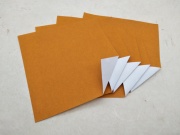 棕色白色双色纸正方形折纸棕白专业折纸15厘米30厘米70厘米