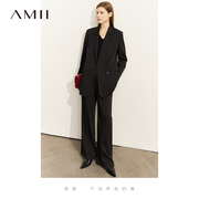 Amii秋装搭配一整套女装2022套装女高级感职业西装西裤两件套
