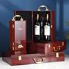 高档钢琴烤漆红酒包装礼盒单支木箱双只装葡萄酒盒木质盒子定制