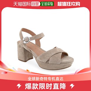 美国直邮aerosoles 女士 休闲鞋厚底防水台凉鞋麂皮爱柔仕