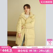 奈格薇儿小个子韩版羽绒服女冬季2023宽松休闲百搭中长款外套