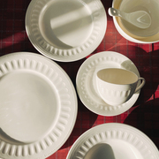 《罗马纹》45%骨瓷出口法式透光 牛排盘 中西餐盘沙拉碗套装