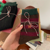 本命年羊毛保暖袜子女，礼盒装秋冬季加厚加绒毛绒，红色新年礼物长袜
