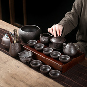 紫砂功夫茶具套装，家用轻奢高档小套陶瓷，喝茶杯泡茶壶盖碗茶盘