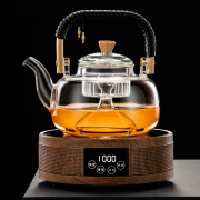 蒸煮茶壶电陶炉加热玻璃烧水壶家用茶具全自动小型煮茶器套装