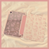 可爱粉色KT猫三折镜面iPad10保护套2022适用苹果iPad10.2寸mini6平板Air4/5保护壳pro卡通女软9.7带笔槽