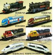 创东意风4b仿真火车模型玩具，轨道车机车电动蒸汽726内燃机小