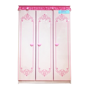 定制儿童衣柜三门南瓜马车床配套女孩公主房儿童家具套装组合粉色