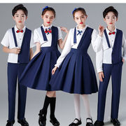 中小学生大合唱团表演服儿童六一主持演出服装诗歌朗诵比赛礼服裙