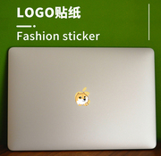 适用于MacBook卡通苹果笔记本电脑logo创意头像贴纸挡划痕贴遮瑕防指纹