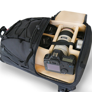 数码旅行摄影包双肩笔记本电脑包专业大容量背包，国家地理单反相机户外防水旅行上下分层1dx侧开适用佳能尼康