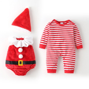 圣诞老人婴儿服圣诞节宝宝衣服ins儿童可爱造型派对装扮套装秋冬