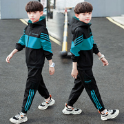 男童套装春秋款2024韩版时髦男孩洋气两件套儿童秋天运动服潮