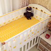 婴儿床床围夏季透气网眼3d防撞宝宝四季通用纯棉，儿童床上用品套件