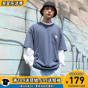 阿伦777 Carhartt Pocket Tee美式纯棉口袋宽松男女短袖T恤潮K87